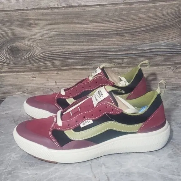 New Vans Ultrarange Exo Burgundy Red Black Outdoor Running Sneakers