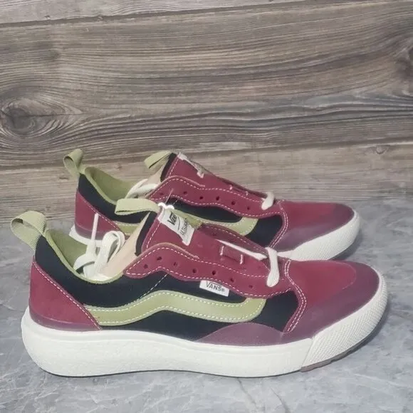 New Vans Ultrarange Exo Burgundy Red Black Outdoor Running Sneakers