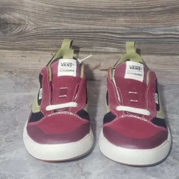 New Vans Ultrarange Exo Burgundy Red Black Outdoor Running Sneakers