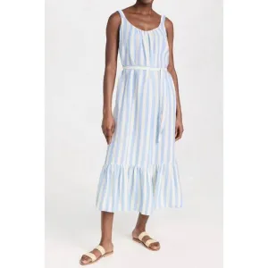 NEW VELVET BY GRAHAM &amp; SPENCER meradith dress in sky/white