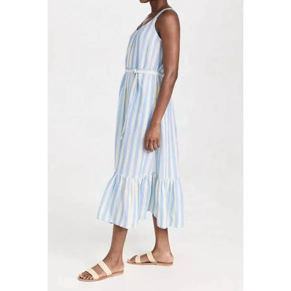 NEW VELVET BY GRAHAM &amp; SPENCER meradith dress in sky/white
