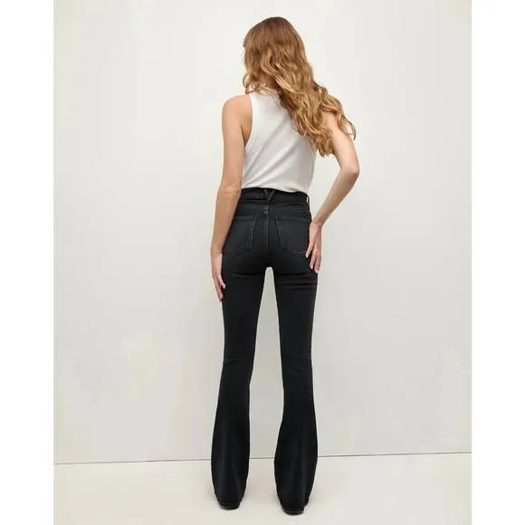NEW VERONICA BEARD beverly skinny flare jean in washed onyx