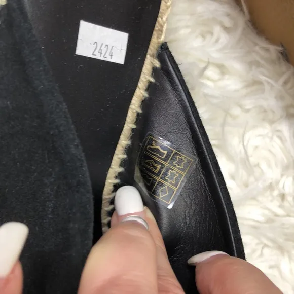 NEW Vince Slide Black Suede Sandals Slides Wedges