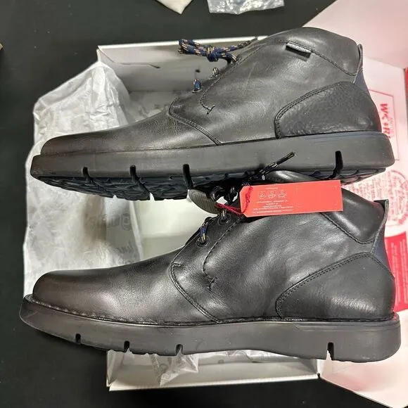 New Pikolinos Tolosa Carbon Black Leather Oxford Lace Up Ankle Boots 43