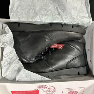New Pikolinos Tolosa Carbon Black Leather Oxford Lace Up Ankle Boots 43