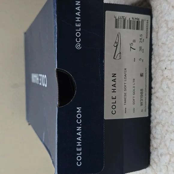 NIB Cole Haan Women's Tarese Soft Loafers Soft Gold Sz 7.5