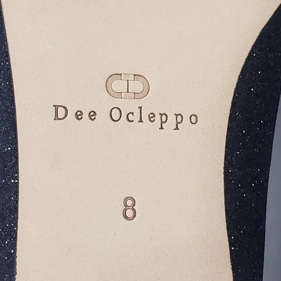 NIB DEEE OCLEPPO BALLERINA POINT TOE EMBELLISHED FLATS SZ 8