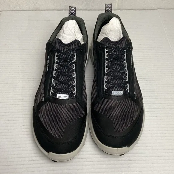 NIB ECCO Biom 2.1 X Mountain Men's Nubuck Waterproof Outdoor Sneaker EU46 Black‎