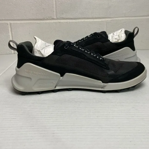 NIB ECCO Biom 2.1 X Mountain Men's Nubuck Waterproof Outdoor Sneaker EU46 Black‎
