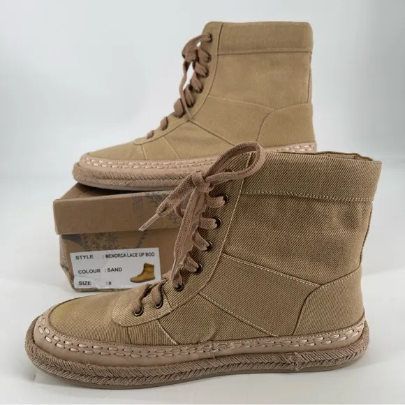 NIB | Free People | Menorca Lace Up Boots Size 9