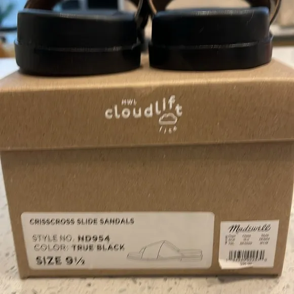 NIB | Madewell The Louisa Crisscross Slide | Size 9.5