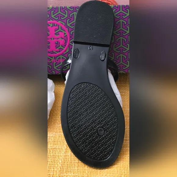 NIB:Tory Burch Flower Jelly Thong Sandals