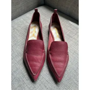 NICHOLAS KIRKWOOD Textured Leather Point-toe Flats