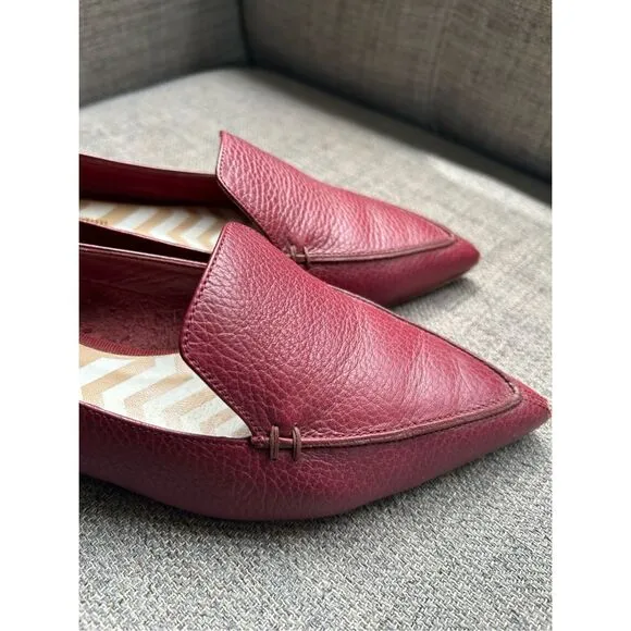 NICHOLAS KIRKWOOD Textured Leather Point-toe Flats