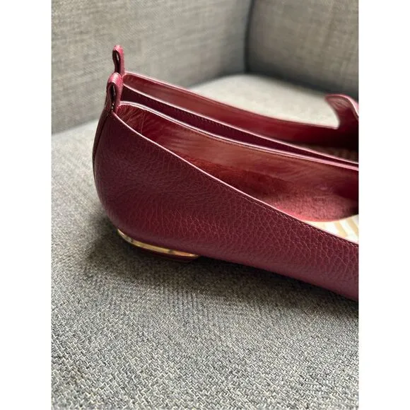 NICHOLAS KIRKWOOD Textured Leather Point-toe Flats