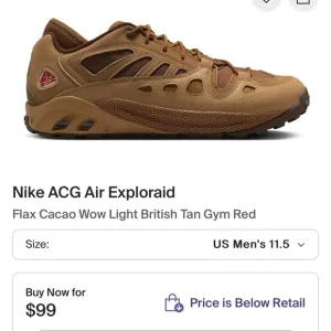 Nike ACG Air Exploraid Tan Sneakers