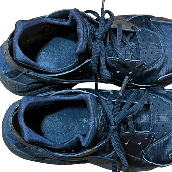 Nike Air Black Sneakers Huarache Running Sandals Performance Tech Wear Women 8.5