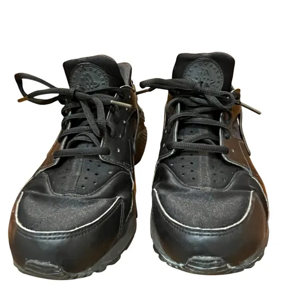 Nike Air Black Sneakers Huarache Running Sandals Performance Tech Wear Women 8.5