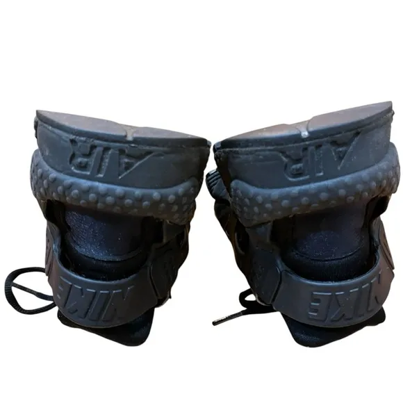 Nike Air Black Sneakers Huarache Running Sandals Performance Tech Wear Women 8.5
