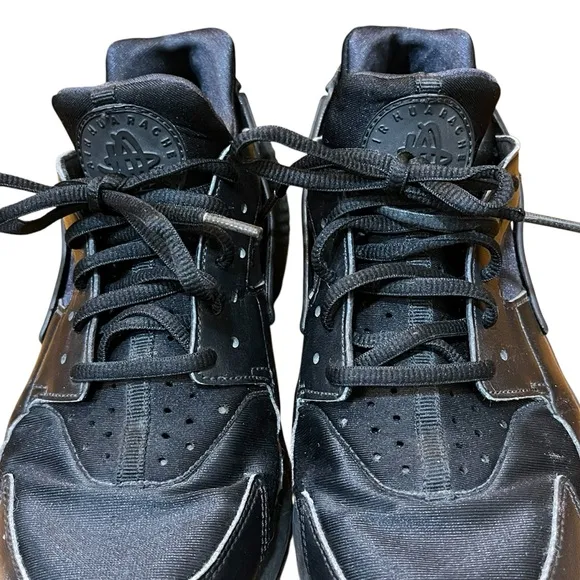 Nike Air Black Sneakers Huarache Running Sandals Performance Tech Wear Women 8.5