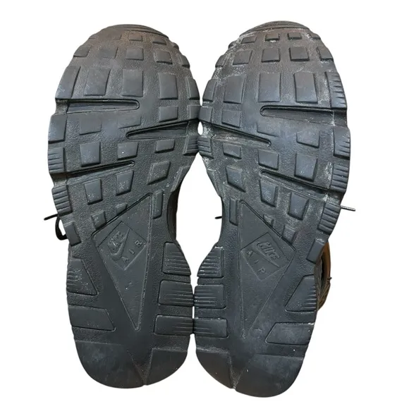 Nike Air Black Sneakers Huarache Running Sandals Performance Tech Wear Women 8.5
