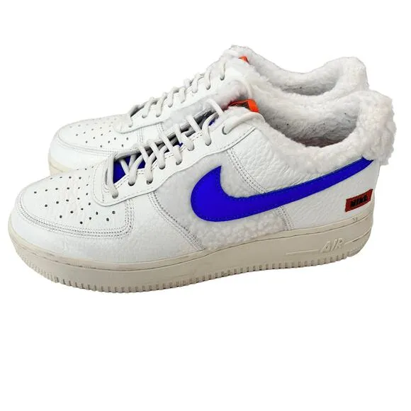 Nike Air Force 1 '07 Low Sherpa Fleece Sneakers Sz 9.5