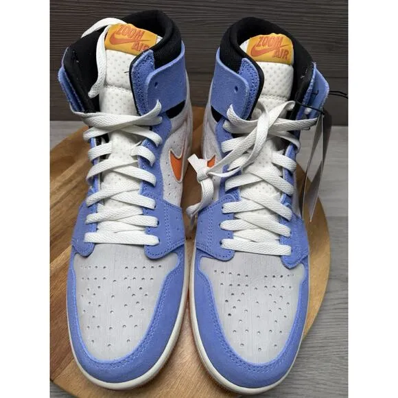 Nike Air Jordan 1 High Zoom CMFT 2 Shoes University Blue Sail DV1307-184 Size 10