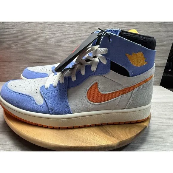 Nike Air Jordan 1 High Zoom CMFT 2 Shoes University Blue Sail DV1307-184 Size 10