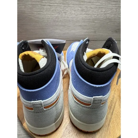 Nike Air Jordan 1 High Zoom CMFT 2 Shoes University Blue Sail DV1307-184 Size 10