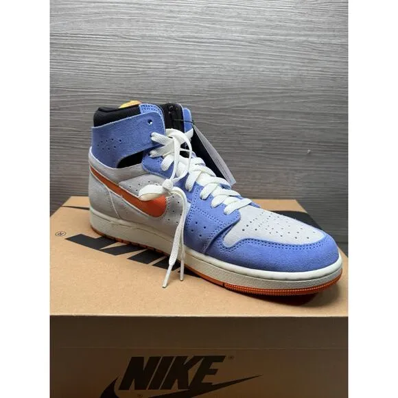 Nike Air Jordan 1 High Zoom CMFT 2 Shoes University Blue Sail DV1307-184 Size 10