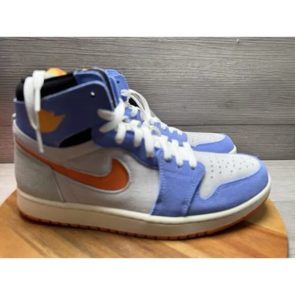 Nike Air Jordan 1 High Zoom CMFT 2 Shoes University Blue Sail DV1307-184 Size 10