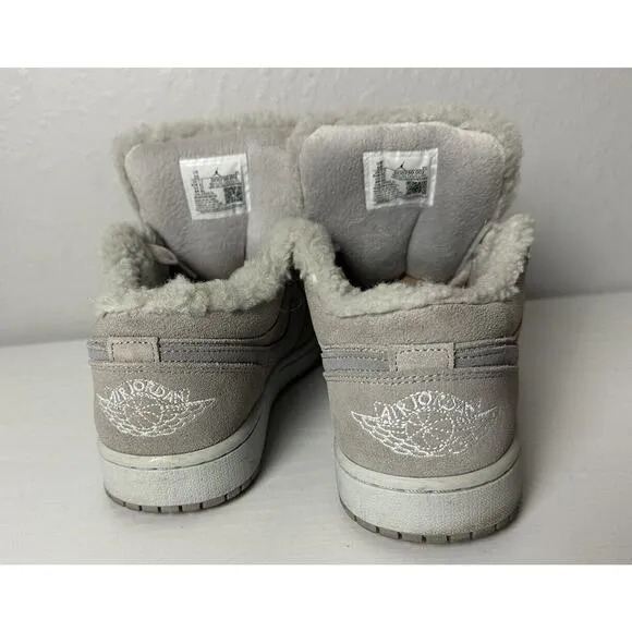 Nike Air Jordan 1 Low SE Sherpa Fleece Women's Size 10 Sneakers DO0750-002