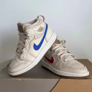 Nike Air Jordan 1 Mid Utility Multicolor ‘Fleece’ Kids Sneakers- SZ 10.5 C