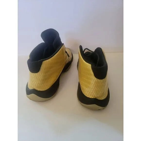 Nike Air Jordan Future Kids Metallic Gold GG Lace-up Sneakers Size 6.5Y