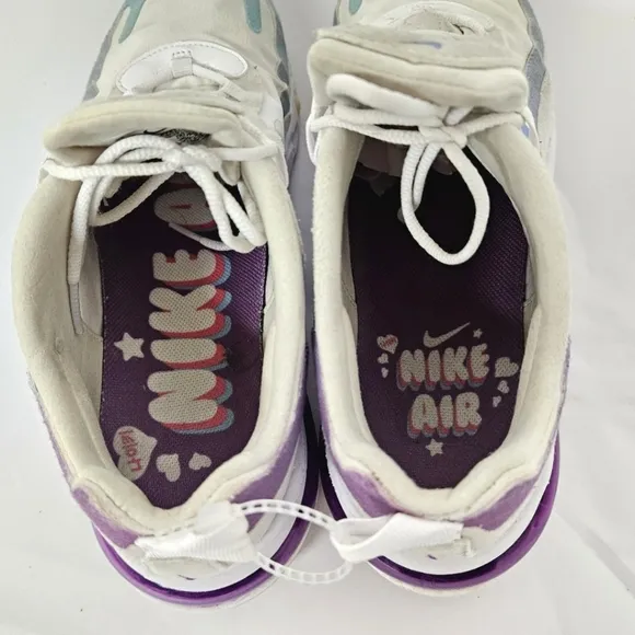 Nike Air Max 270 React Sneakers - White, Blue, Purple