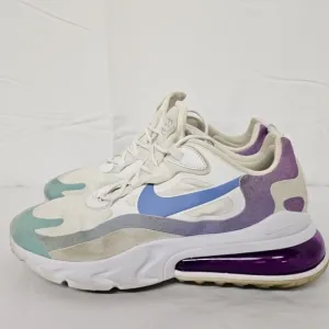Nike Air Max 270 React Sneakers - White, Blue, Purple