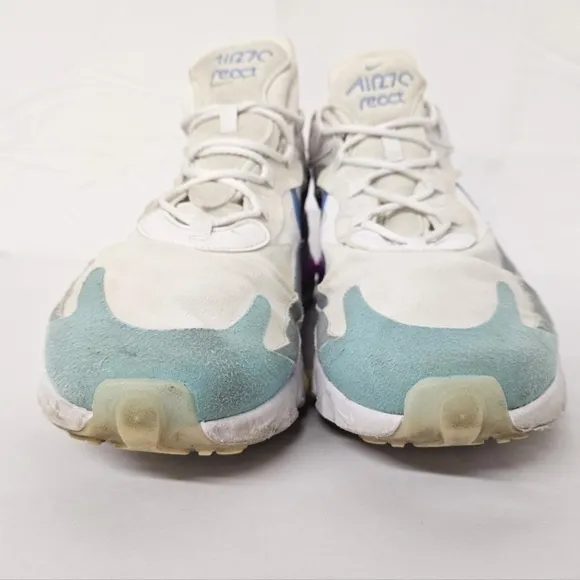 Nike Air Max 270 React Sneakers - White, Blue, Purple