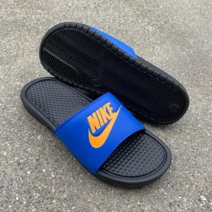 NIKE BENASSI SLIDES JUST DO ITJDI ROYAL ORANGE