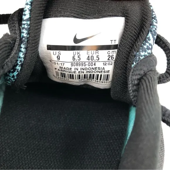 Nike Black/Blue Flex Contact Sneakers | Women's Size 9.5