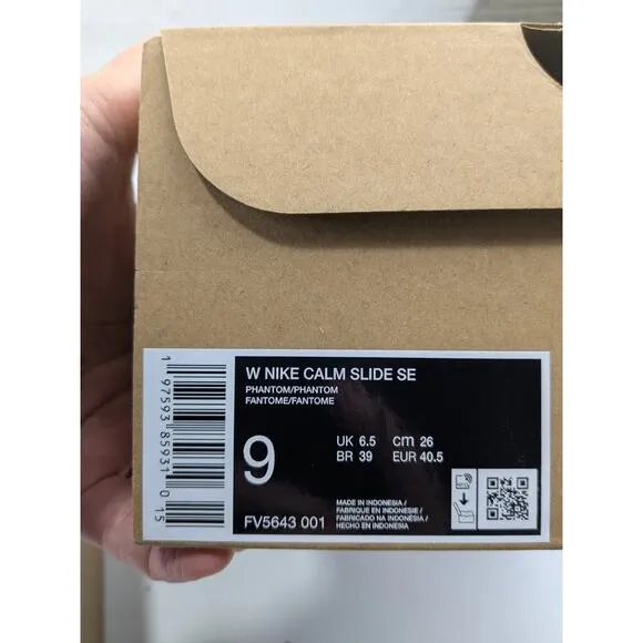 Nike Calm Slide SE Sandals - Phantom Marble - 9W 8M