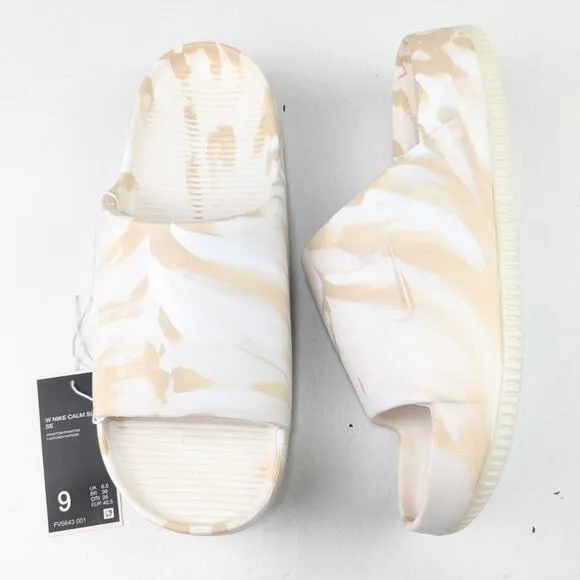 Nike Calm Slide SE Sandals - Phantom Marble - 9W 8M