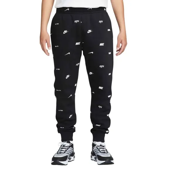 Nike Club Fleece Men's Brushed-Back Allover Print Joggers in Sz L