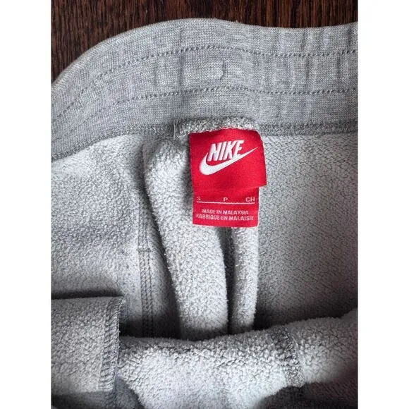 Nike Fleece Sweatpants Joggers with Pockets‎ Gym Training Gray Men's Size M