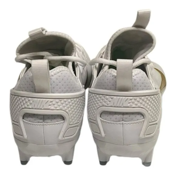 Nike Huarache 9 Elite Low LAX Lacrosse Cleats White Gold Men's 12 FD0089-100