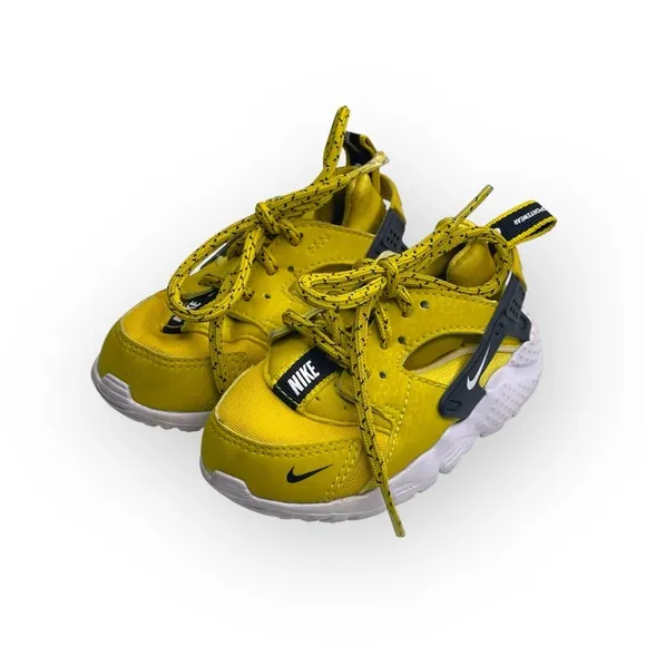 Nike ✔︎ Huarache Run SE TD Baby Walker Girl Boy Sneakers ✔︎ Bright Citron ✔︎ 6C
