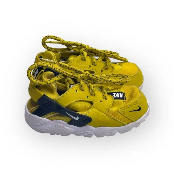 Nike ✔︎ Huarache Run SE TD Baby Walker Girl Boy Sneakers ✔︎ Bright Citron ✔︎ 6C