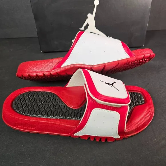Nike Jordan Hydro 2 Retro Slides Shoes White Red - 6Y Boys / Womens 7.5 (313194)
