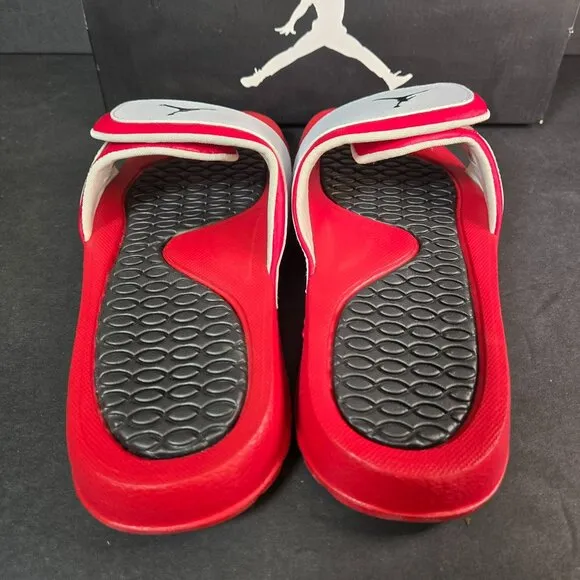 Nike Jordan Hydro 2 Retro Slides Shoes White Red - 6Y Boys / Womens 7.5 (313194)