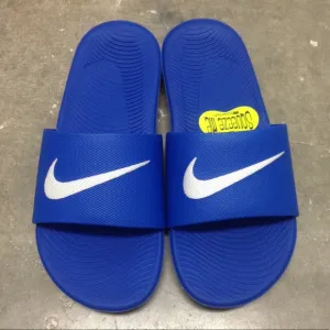 NIKE KAWA SANDALS GS PS SWOOSH ROYAL BLUE YOUTH