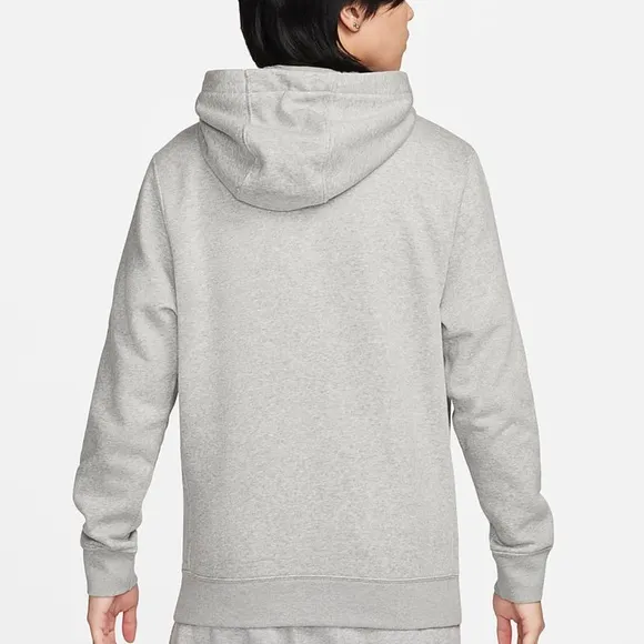Nike Men’s Club Fleece Stacked Logo Hoodie Gray XL